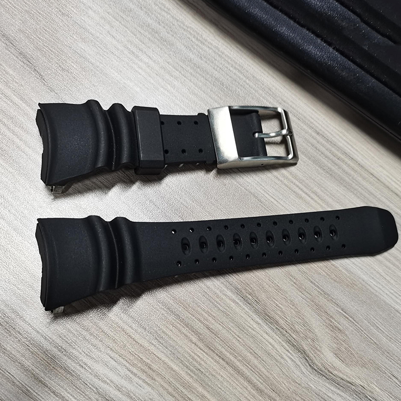 Citizen Watch Promaster - Breathable Black Rubber Watchband For Citizen