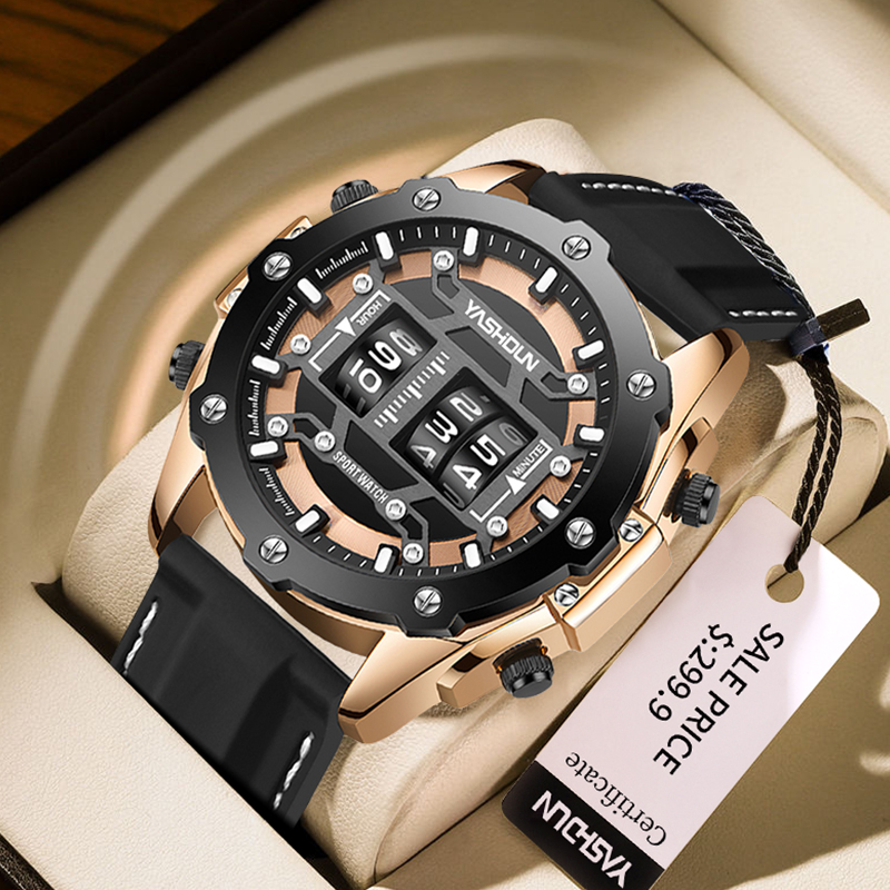 Creative Watche Digital Quartz - огляд і ціна Leather Watch Band Men