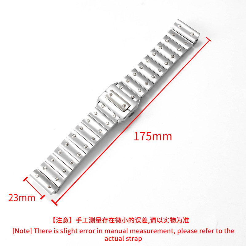 Stainless Steel Watch Strap Me - огляд і ціна Cartier Watch Santos
